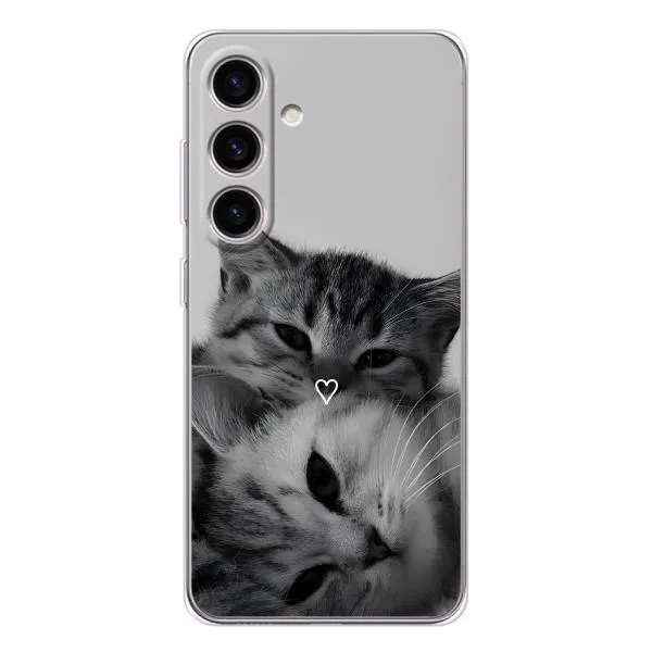 Чехол с принтом «Пара котов» для Samsung Galaxy S26
