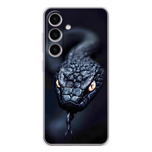 Чехол с принтом «Черная змея» для Samsung Galaxy S26