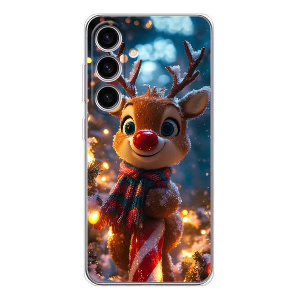Чехол с принтом «Олень с шарфом» для Samsung Galaxy S26