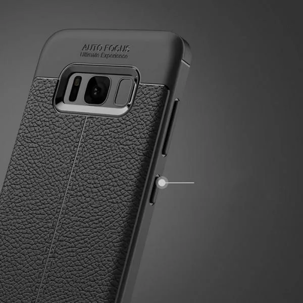 Чехол Miami Skin Shield с имитацией кожи для Samsung Galaxy S8+ — Красный — фото 2