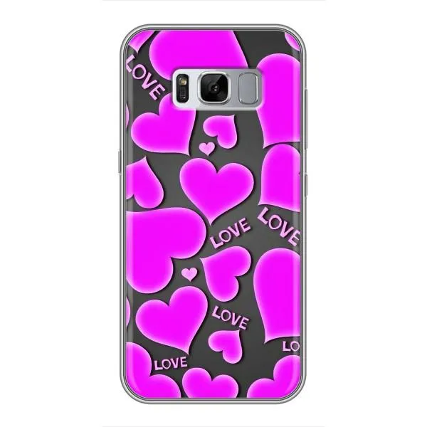 Чехол с принтом «Pink hearts» для Samsung Galaxy S8 Plus (G955) Чехол с принтом «Pink hearts» для Samsung Galaxy S8 Plus (G955)