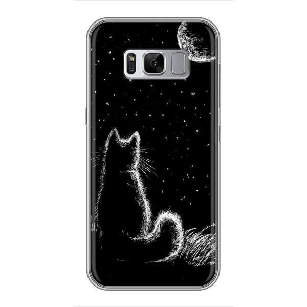 Чехол с принтом «Котик и луна» для Samsung Galaxy S8 Plus (G955) Чехол с принтом «Котик и луна» для Samsung Galaxy S8 Plus (G955)