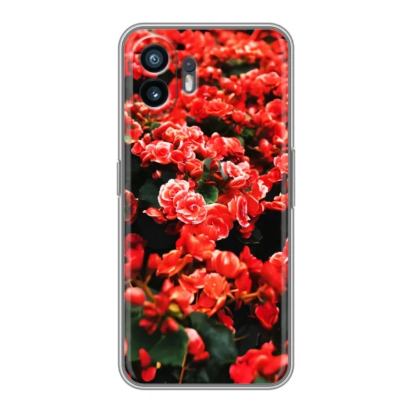 Чехол с принтом «Цветы красные» для Samsung Galaxy XCover7 Pro