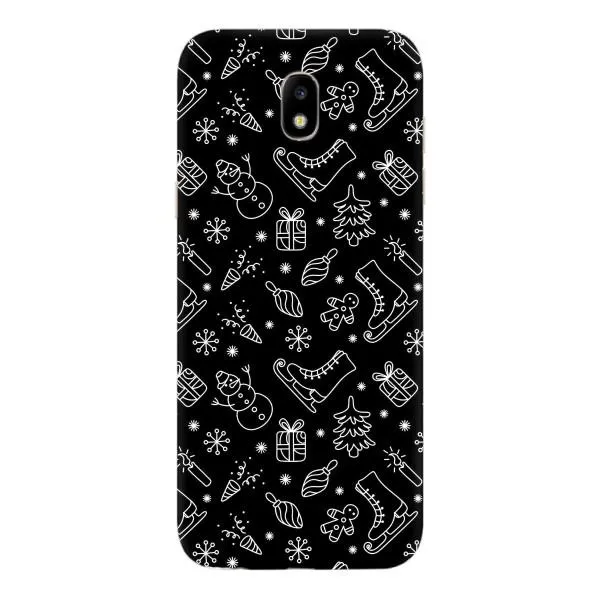 Чехол с принтом «Новогодний фон» для Samsung Galaxy J5 2017 (J530F EU)