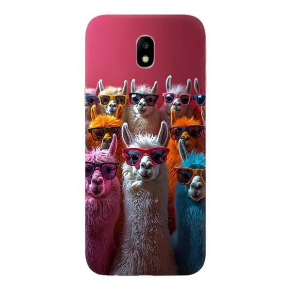 Чехол с принтом «Ламы в очках» для Samsung Galaxy J7 2017 (J730F EU)