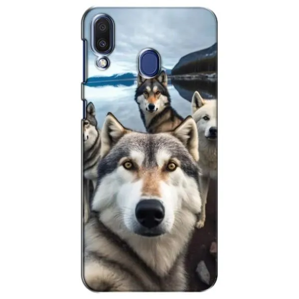 Чехол с принтом «Селфи ХАски» для Samsung Galaxy M20 (M205)