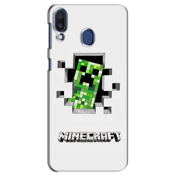 Чехол с принтом «крипер Майнкрафт» для Samsung Galaxy M20 (M205)