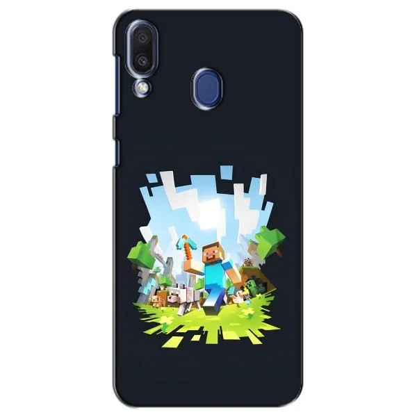 Чехол с принтом «персонажи Minecraft» для Samsung Galaxy M20 (M205)