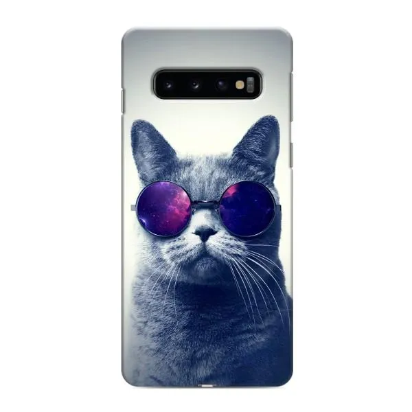 Чехол с принтом «Стильный кот» для Samsung Galaxy S10e Чехол с принтом «Стильный кот» для Samsung Galaxy S10e