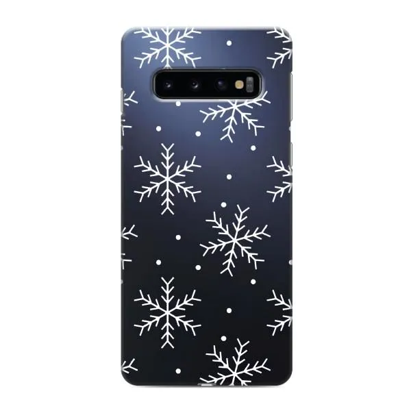 Чехол с принтом «Белые снежинки» для Samsung Galaxy S10e