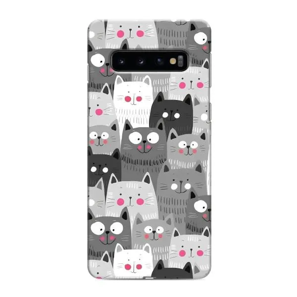 Чехол с принтом «Рисованные котики» для Samsung Galaxy s10 Plus