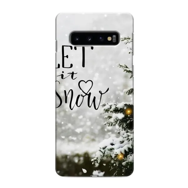 Чохол з принтом «Let it snow» для Samsung Galaxy s10 Plus