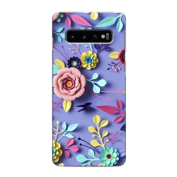 Чехол с принтом «Цветочный дизайн» для Samsung Galaxy S10