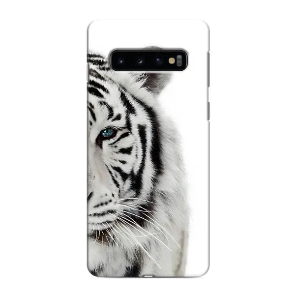 Чехол с принтом «Белый Тигр» для Samsung Galaxy S10