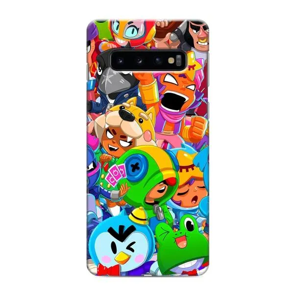 Чохол з принтом «Герої Бравл Старс» для Samsung Galaxy S10