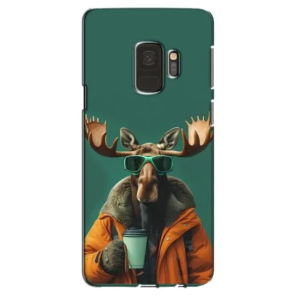 Чохол з принтом «Лось з кавою» для Samsung Galaxy S9 (G960)