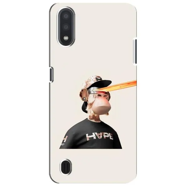 Чехол с принтом «обезьяна NFT в очках» для Samsung Galaxy M01 Core (A013F)