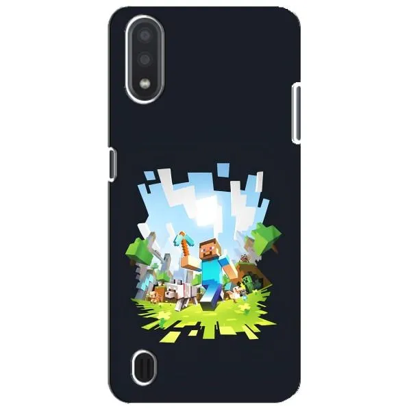 Чехол с принтом «персонажи Minecraft» для Samsung Galaxy M01 Core (A013F)