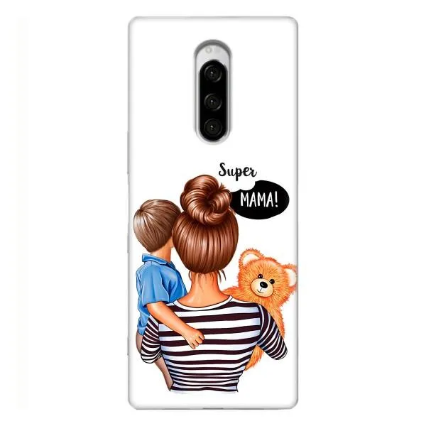 Чохол з принтом «Мама з синочком» для Sony Xperia 1 Чохол з принтом «Мама з синочком» для Sony Xperia 1