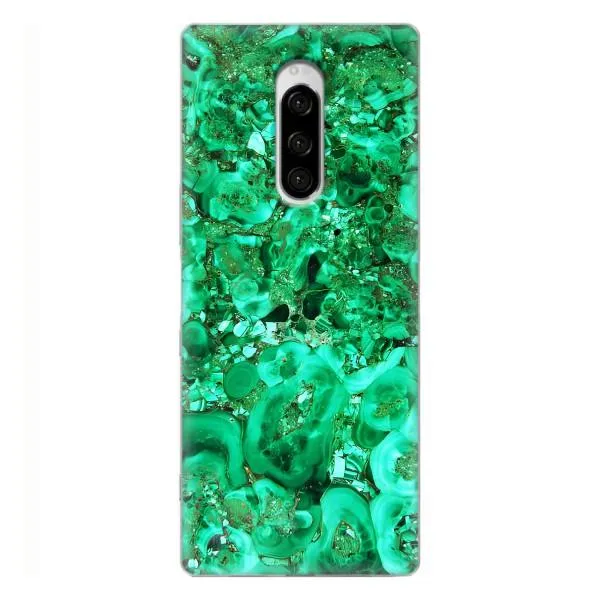 Чехол с принтом «Салатный Мрамор» для Sony Xperia 1
