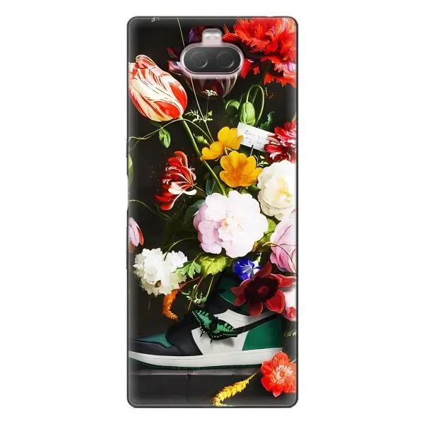 Чехол с принтом «Nike цветы» для Sony Xperia 10