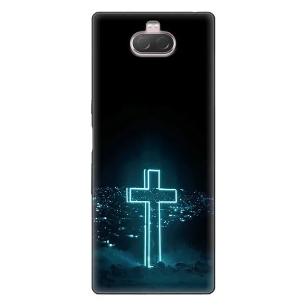 Чехол с принтом «Крест и город» для Sony Xperia 10
