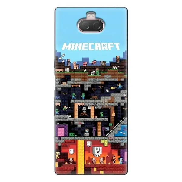 Чехол с принтом «фон Minecraft» для Sony Xperia 10 Чехол с принтом «фон Minecraft» для Sony Xperia 10