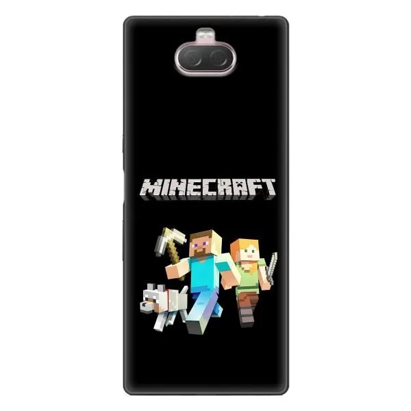 Чехол с принтом «герои Minecraft» для Sony Xperia 10 Чехол с принтом «герои Minecraft» для Sony Xperia 10