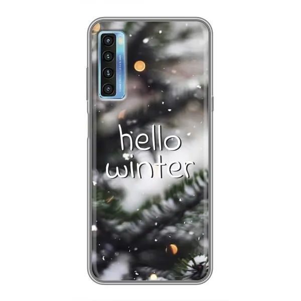 Чохол з принтом «Hello winter» для TCL 20L