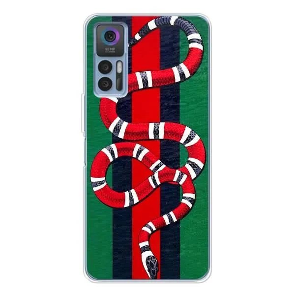 Чехол с принтом «Gucci змия» для TCL 30 Plus Чехол с принтом «Gucci змия» для TCL 30 Plus