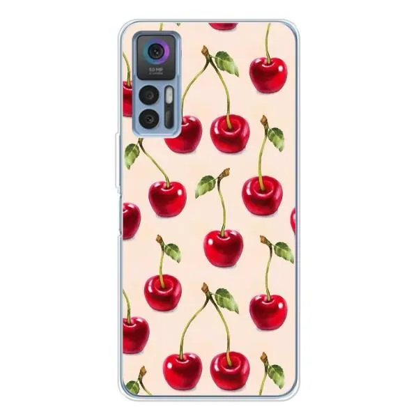 Чехол с принтом «Вишня» для TCL 30 Plus Чехол с принтом «Вишня» для TCL 30 Plus