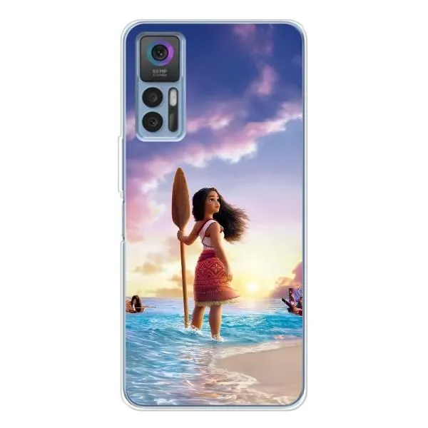 Чехол с принтом «Моана с веслом» для TCL 30 Plus