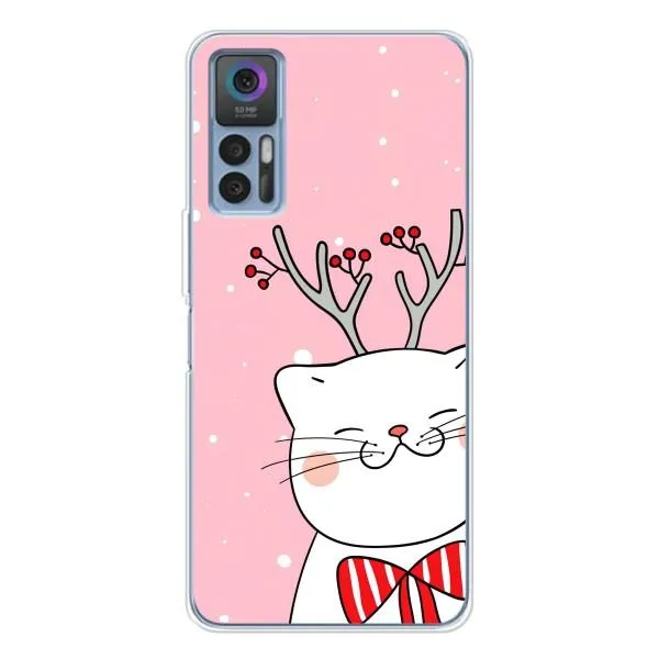 Чехол с принтом «Зимний кот» для TCL 30 Plus Чехол с принтом «Зимний кот» для TCL 30 Plus