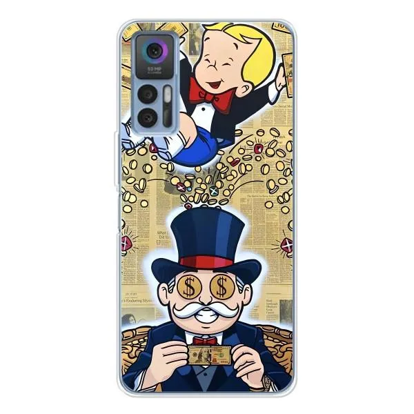 Чехол с принтом «Монополия Мен» для TCL 30 Plus