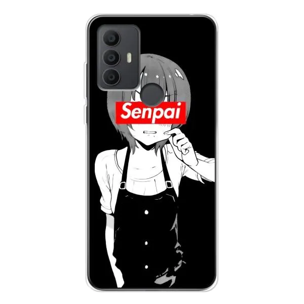 Чехол с принтом «Senpai» для TCL 30 SE