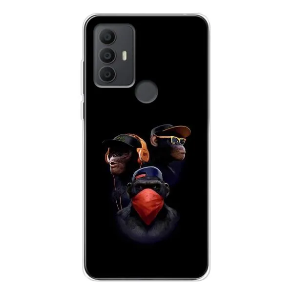Чехол с принтом «Три обезьяны» для TCL 30 SE