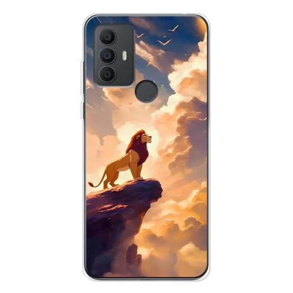 Чехол с принтом «Симба на скале» для TCL 30 SE