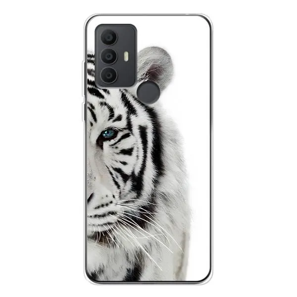 Чохол з принтом «Білий Тигр» для TCL 306