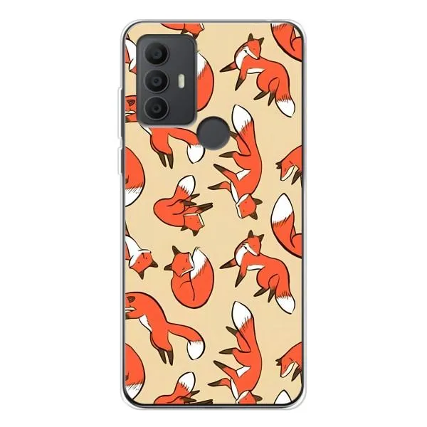 Чехол с принтом «Лисички» для TCL 306 Чехол с принтом «Лисички» для TCL 306