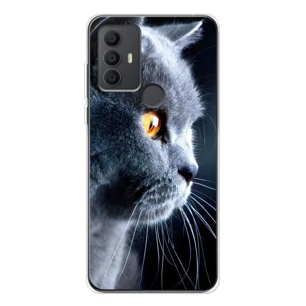 Чехол с принтом «Серый Кот» для TCL 306