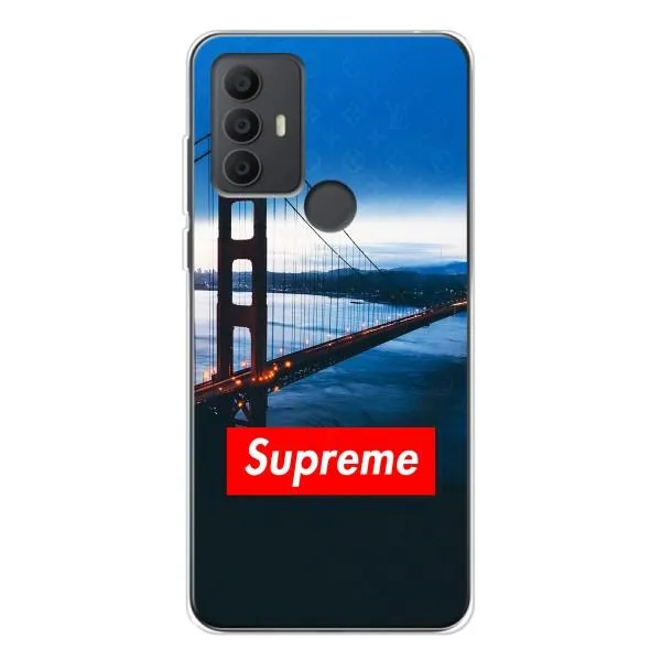 Чехол с принтом «Стиль Supreme» для TCL 306 Чехол с принтом «Стиль Supreme» для TCL 306