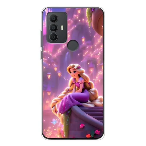 Чехол с принтом «Рапунцель в замке» для TCL 306
