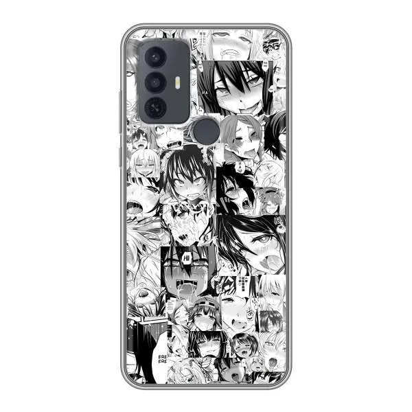 Чехол с принтом «Ahegao manga» для TCL 30E