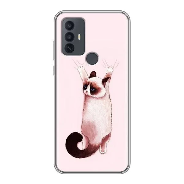Чохол з принтом «Котик падає» для TCL 30E