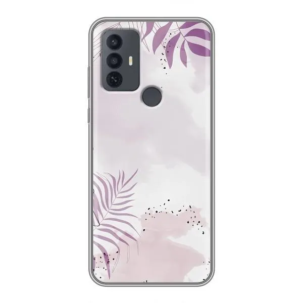 Чехол с принтом «Фиолетовые листья» для TCL 30E Чехол с принтом «Фиолетовые листья» для TCL 30E
