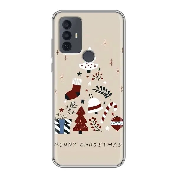 Чехол с принтом «Merry Christmas» для TCL 30E