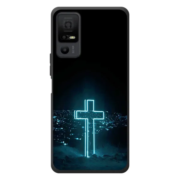 Чехол с принтом «Крест и город» для TCL 40 NxtPaper 5G