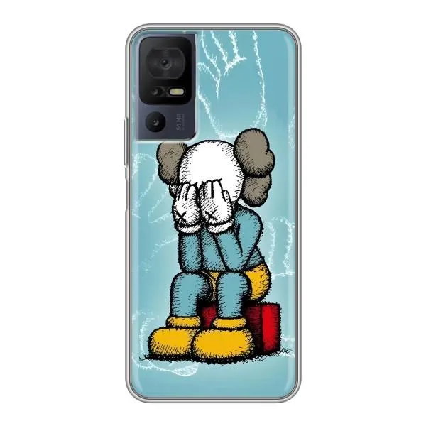 Чехол с принтом «Плач Bearbrick» для TCL 40 SE