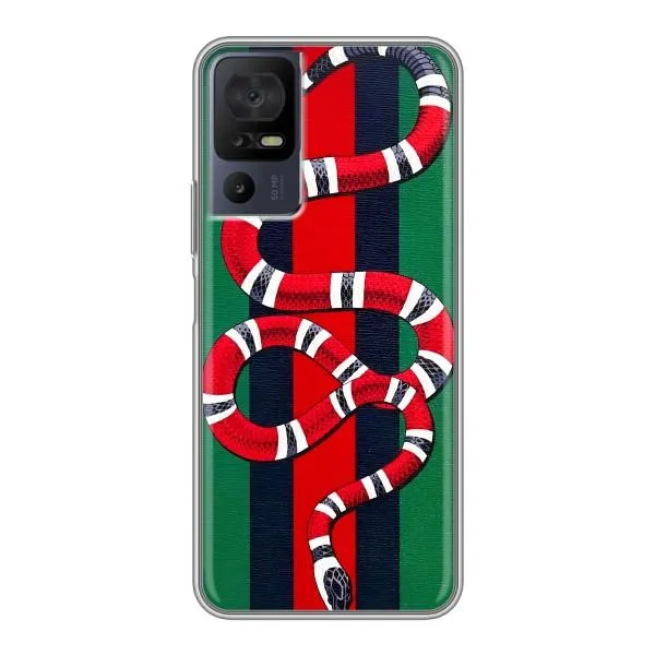 Чехол с принтом «Gucci змия» для TCL 40 SE