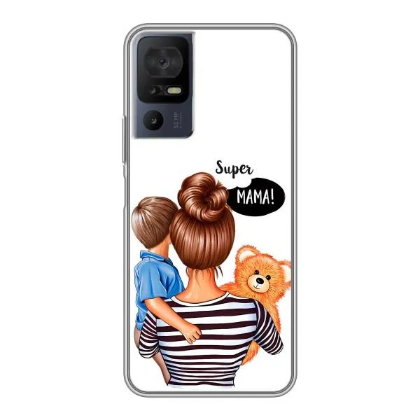 Чехол с принтом «Мама с сыном» для TCL 40 SE